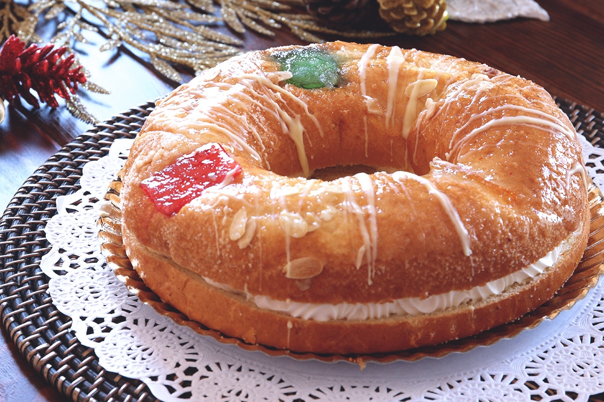 Roscón de Reyes  sin huevo ni lácteos