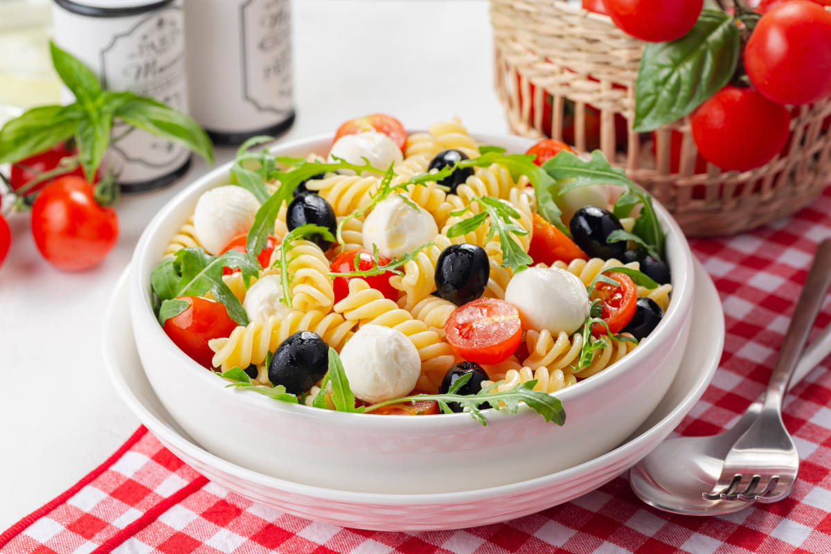 Ensalada caprese de pasta - Fine Dining Lovers