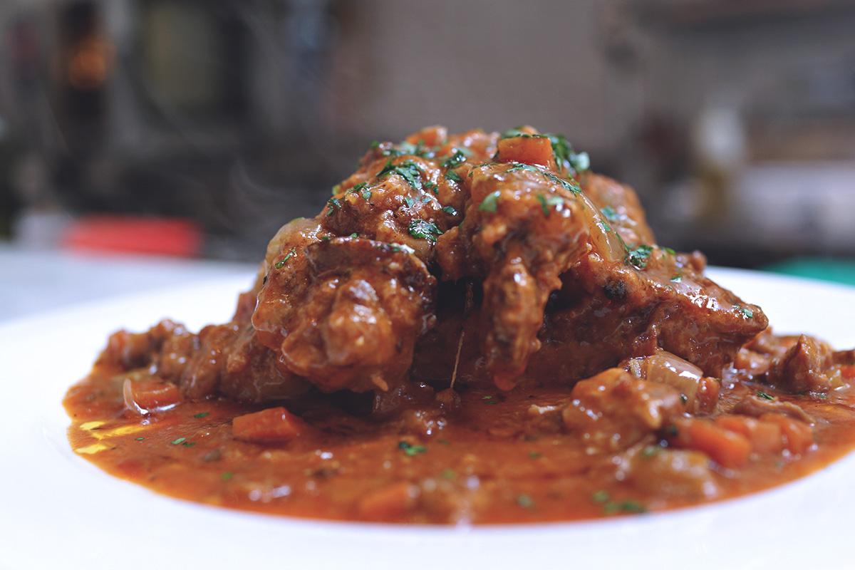 Carne guisada tierna y jugosa