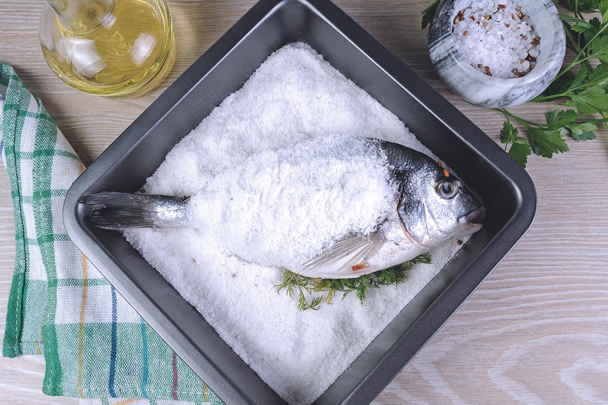 Pescado a la sal