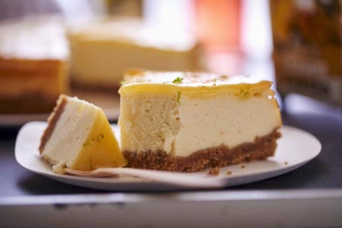 Tarta de queso al limón