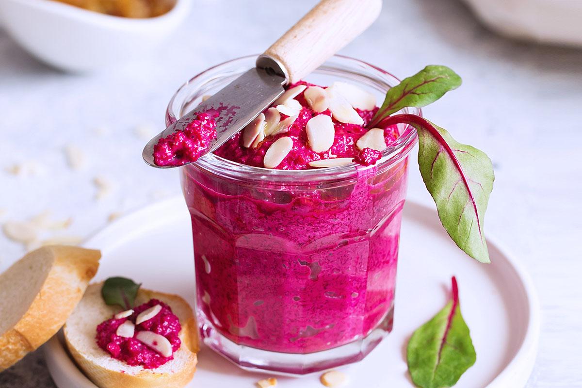 Hummus de remolacha