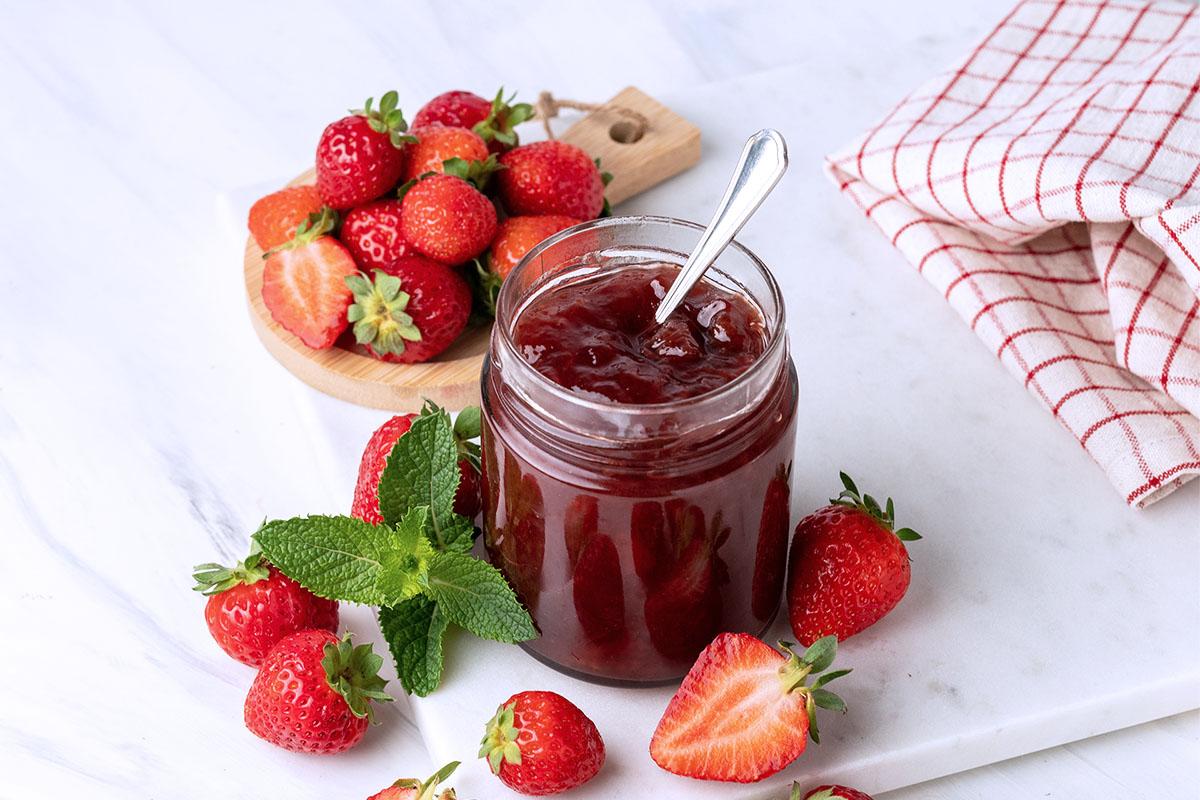 Mermelada de fresa casera