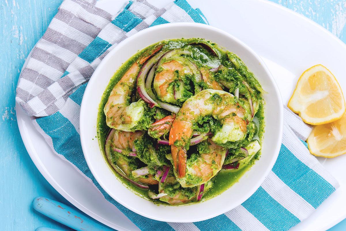 Aguachile de gambas