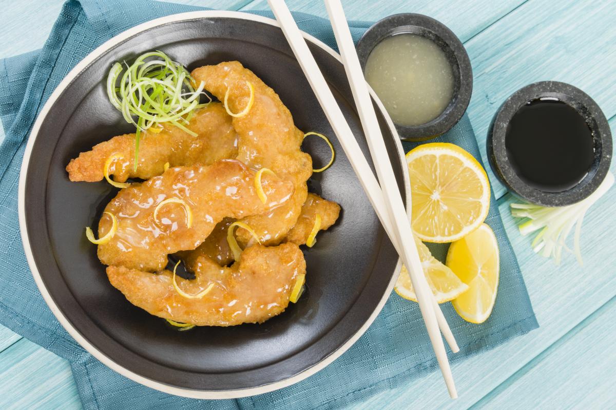 Pollo al limón estilo chino